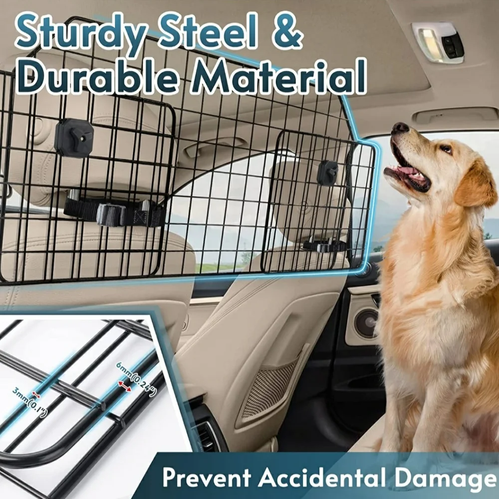 rabbitgoo Dog Car Barrier for SUVs, Large Pet